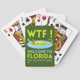 "WILLKOMMEN IN FLORIDA" lustig Spielkarten
