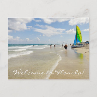 Willkommen in Florida / Meer und Strand Postkarte