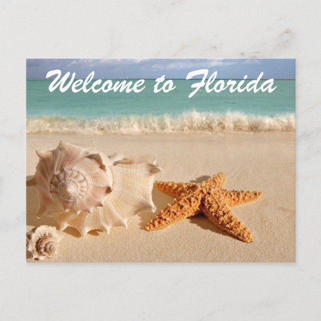 Willkommen in Florida Postkarte (Vorderseite)