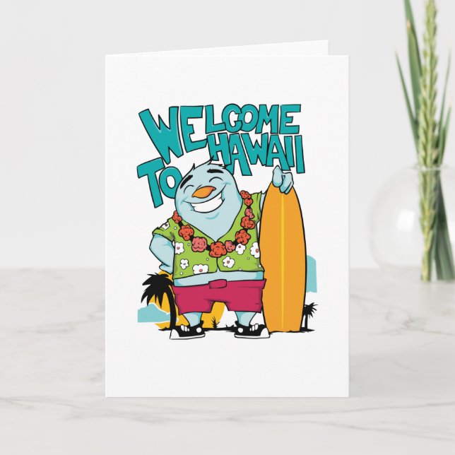 Willkommen in Hawaii Karte (Vorderseite)