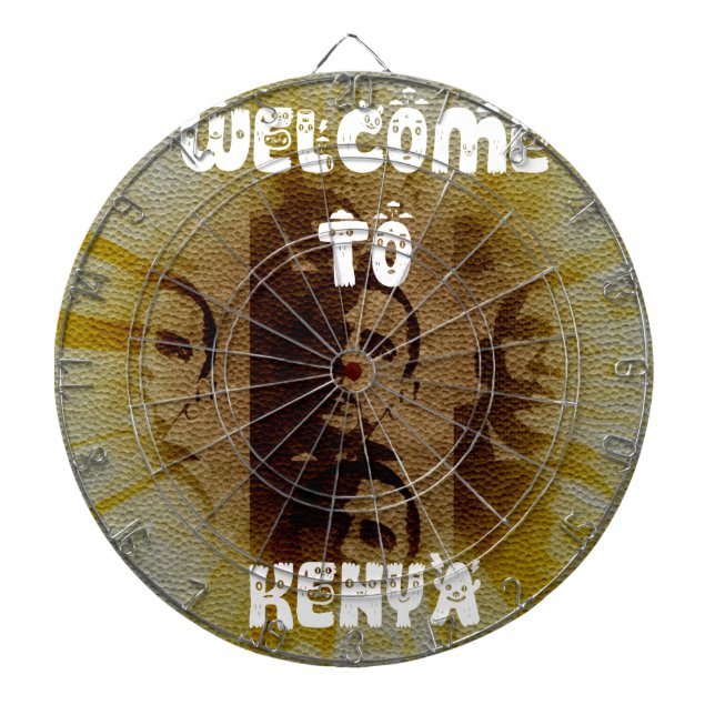 Willkommen in Kenia Dartscheibe (vorne)
