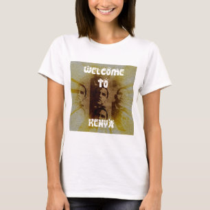 Willkommen in Kenia mit Obama Collage T-Shirt