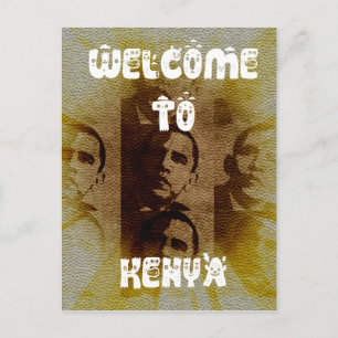 Willkommen in Kenia mit Obama College Postkarte