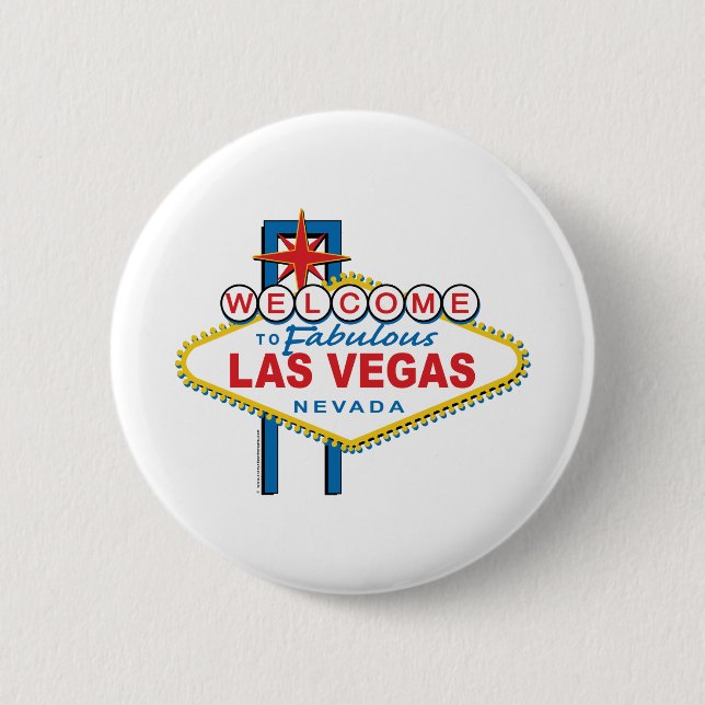 Willkommen in Las-Vegas Button (Vorderseite)