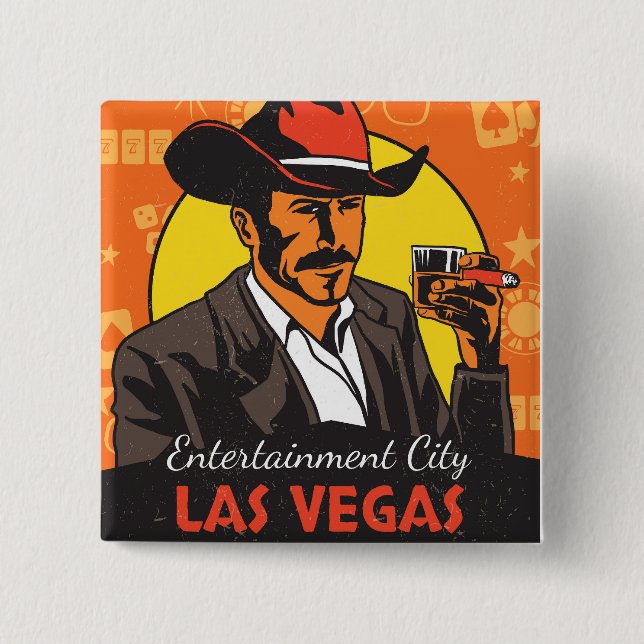 Willkommen in Las Vegas Button (Vorderseite)
