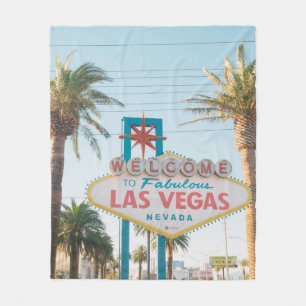 WILLKOMMEN IN LAS VEGAS FLEECEDECKE