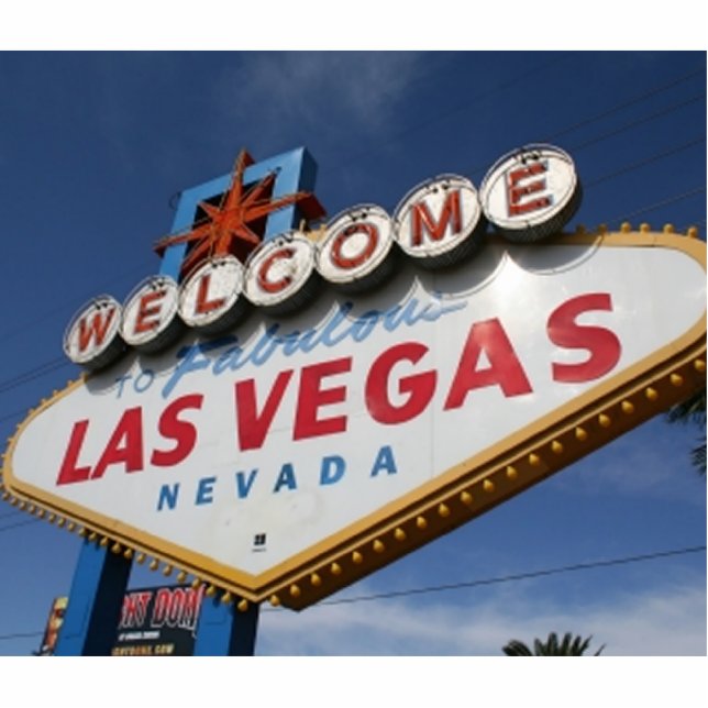 Willkommen in Las Vegas Freistehende Fotoskulptur (Vorne)