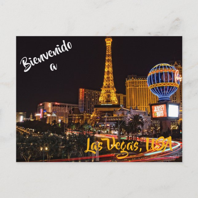 Willkommen in Las Vegas USA Postkarte (Vorderseite)
