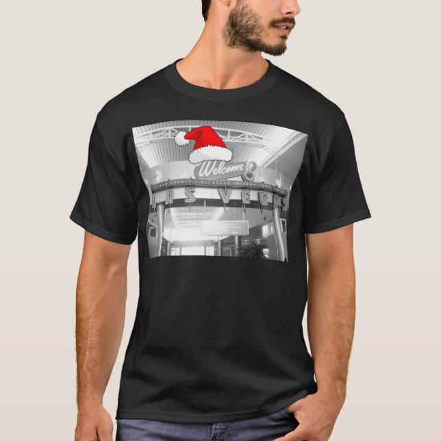 Willkommen in Las Vegas Weihnachten T-Shirt (Vorderseite)