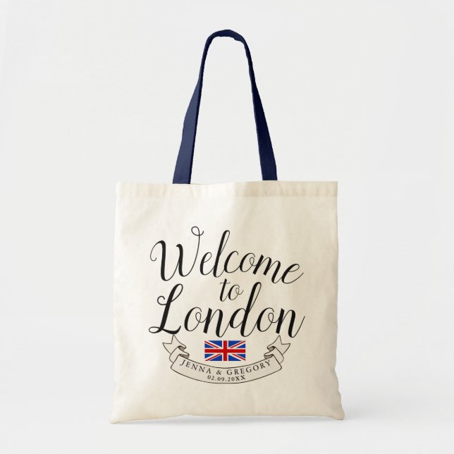 Willkommen in London | HOCHZEIT IN URLAUBSORT Tragetasche (Vorne)