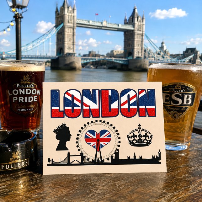 Willkommen in London Postkarte (Von Creator hochgeladen)