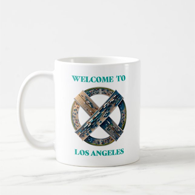 Willkommen in Los Angeles Kaffeetasse (Links)