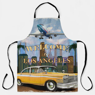 Willkommen in Los Angeles Retro Poster. Schürze