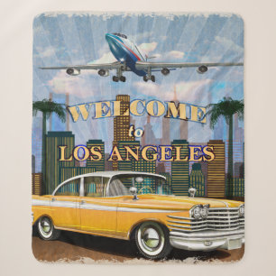 Willkommen in Los Angeles Retro Poster. Sherpadecke