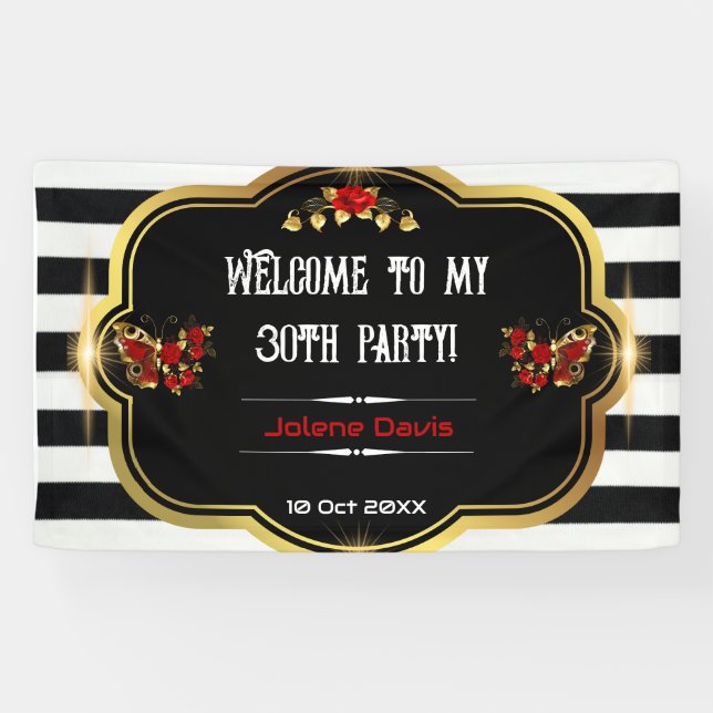 Willkommen in meinem 21. Party Banner (Horizontal)