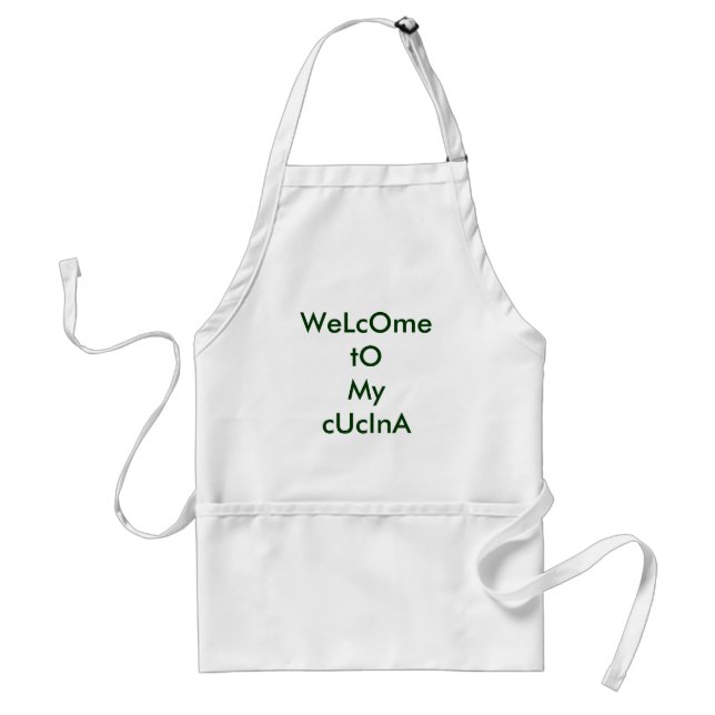 WILLKOMMEN IN MEINEM CUCINA ARPON SCHÜRZE (Vorne)