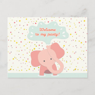 Willkommen in meinem Party Postkarte
