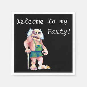 Willkommen in meinem Party - Skandinavien Ogre Serviette