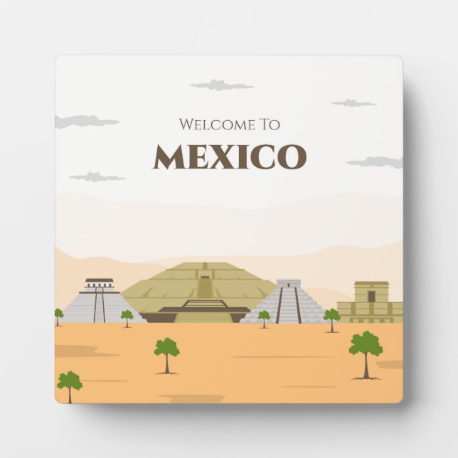 Willkommen in Mexiko Fotoplatte (Vorderseite)