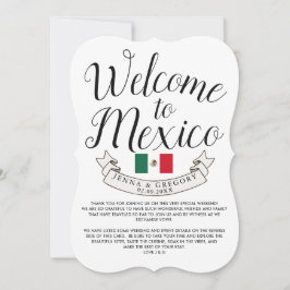 Willkommen in Mexiko | HOCHZEIT IN URLAUBSORT Einladung
