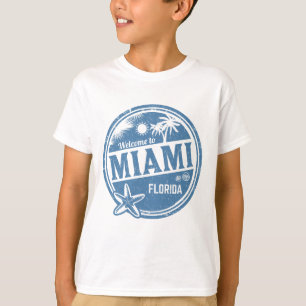 Willkommen in Miami Florida - Vintage Retro-Reise T-Shirt
