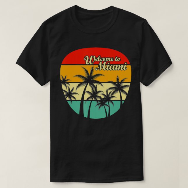 Willkommen in Miami T-Shirt (Design vorne)