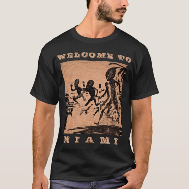 Willkommen in Miami T-Shirt (Vorderseite)