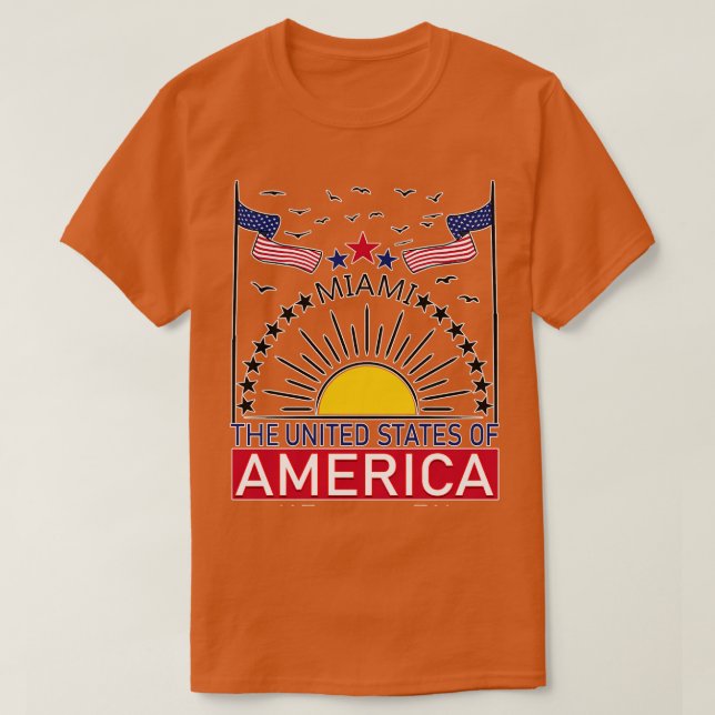Willkommen in Miami Willkommen in Florida T-Shirt (Design vorne)