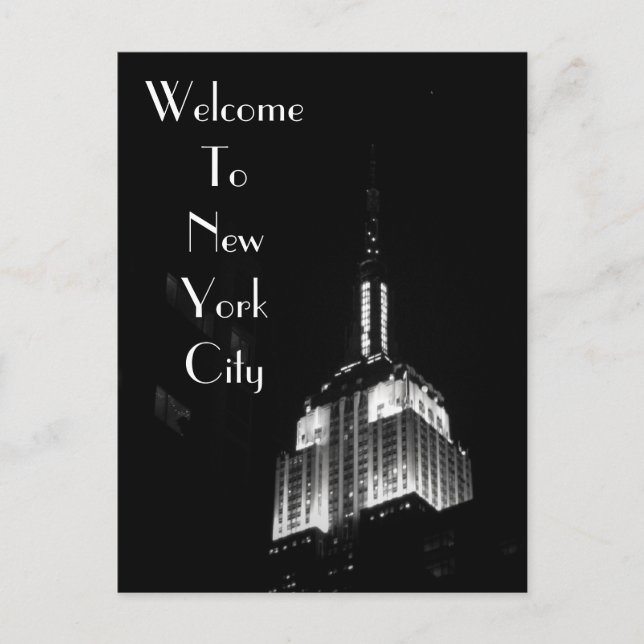 Willkommen in New York City Postkarte (Vorderseite)