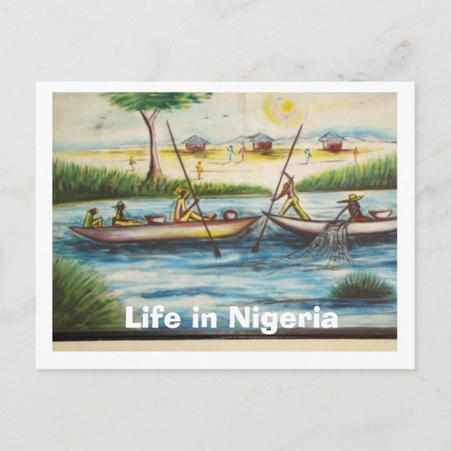 Willkommen in Nigeria Postkarte (Vorderseite)