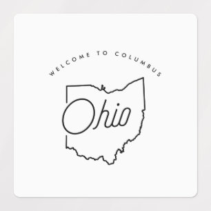 WILLKOMMEN IN OHIO ETIKETTEN