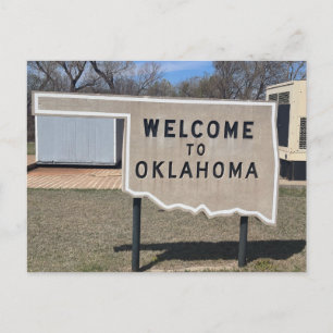 Willkommen in Oklahoma Postkarte