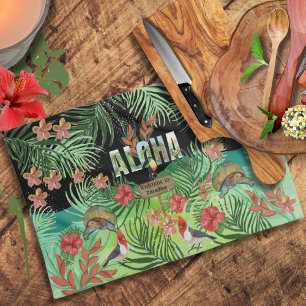 Willkommen in Paradise Tropical Hawaiian Geschirrtuch