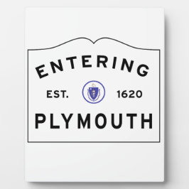 Willkommen in Plymouth MA Fotoplatte