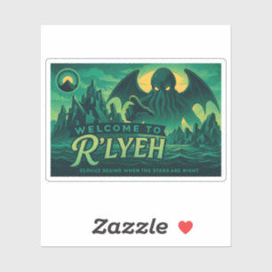 Willkommen in R’lyeh - Urlaub im Wahnsinn Aufkleber