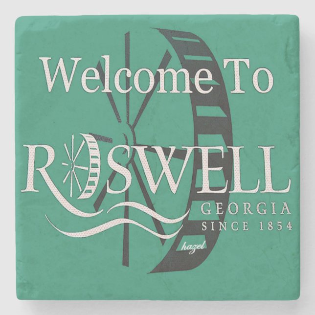 Willkommen in Roswell, Georgia, Marmorstein Unters Steinuntersetzer (Vorderseite)
