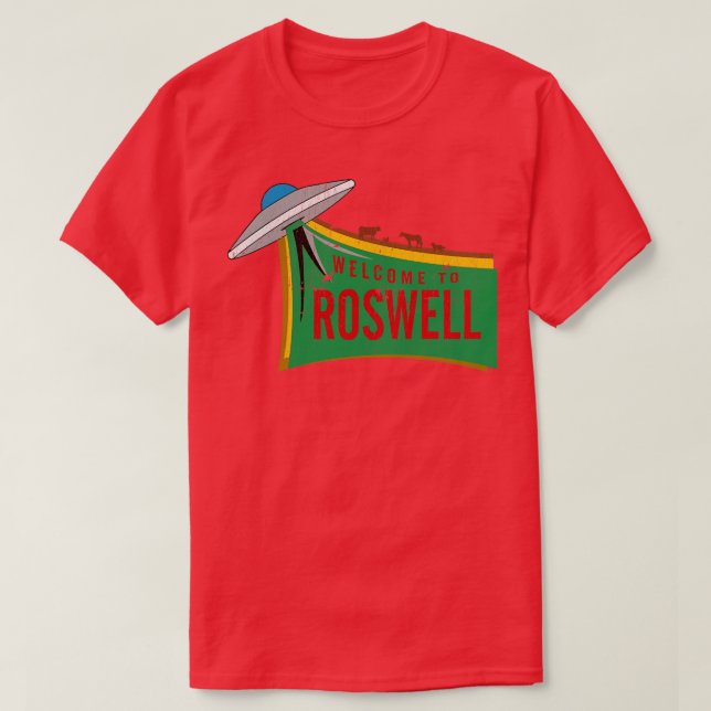 Willkommen in Roswell T-Shirt (Design vorne)