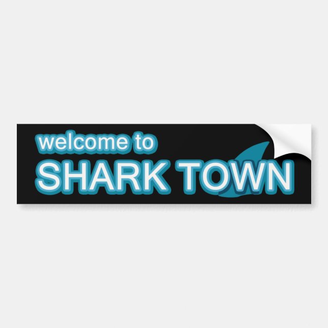 Willkommen in Sharktown Autoaufkleber (Vorne)