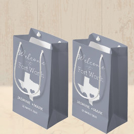 Willkommen in Texas Fort Worth Benutzerdefinierte Kleine Geschenktüte