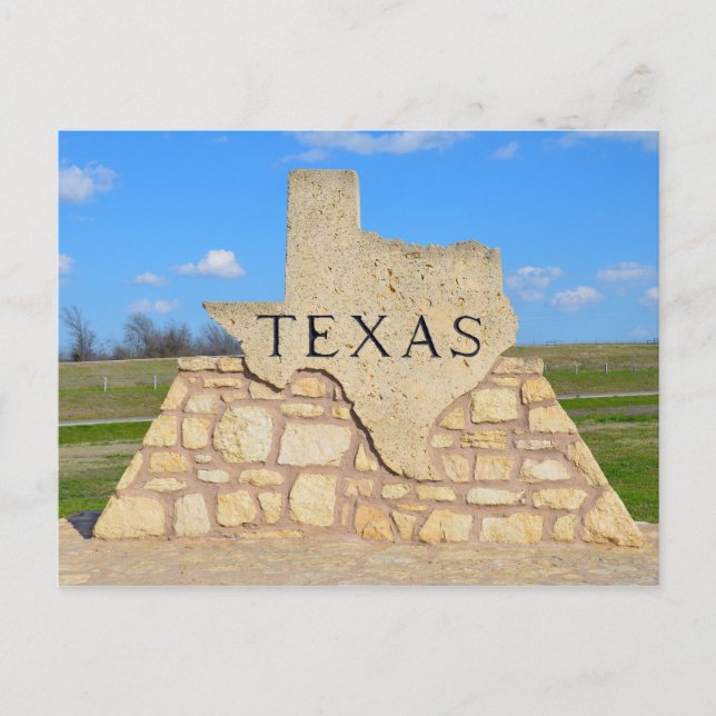 Willkommen in Texas Postkarte (Vorderseite)