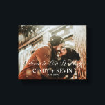 Willkommen in unserem Brautgarten für Hochzeiten Leinwanddruck<br><div class="desc">Herzlich willkommen bei unserer Hochzeitsbride Leinwand Print</div>