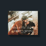 Willkommen in unserem Brautgarten für Hochzeiten Leinwanddruck<br><div class="desc">Herzlich willkommen bei unserer Hochzeitsbride Leinwand Print</div>