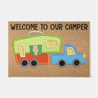 Willkommen in unserem Camper Mat, Niedliches Campi Fußmatte