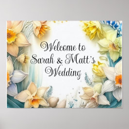 Willkommen in unserem Hochzeitsposter Poster