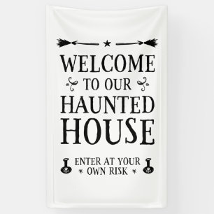 Willkommen in unserem Spuk Haus Banner