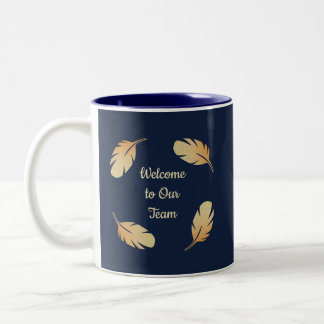 Willkommen in unserem Team Business New Employee T Zweifarbige Tasse