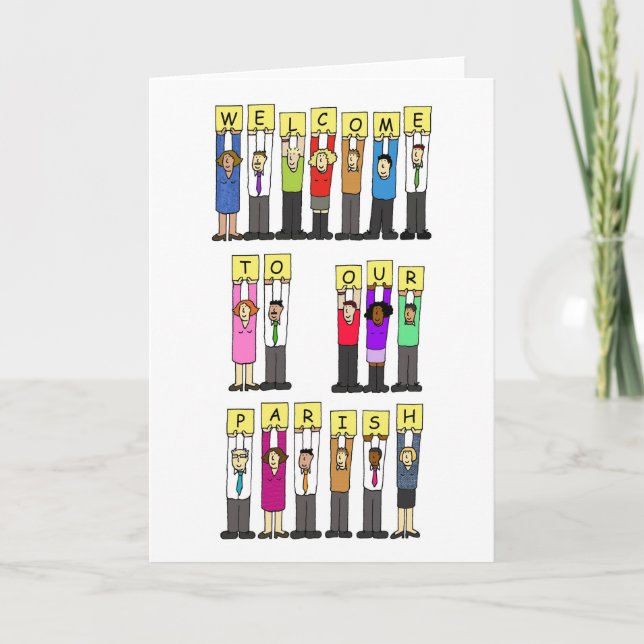 Willkommen in unserer Gemeinde Karte (Vorderseite)