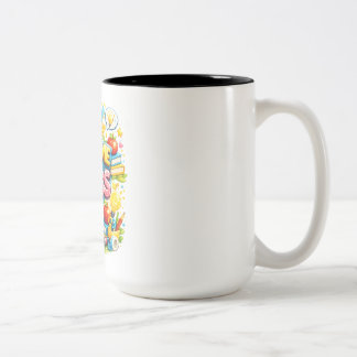 Willkommen in unserer Klasse – Süßes und farbenfro Zweifarbige Tasse