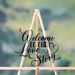 Willkommen in unserer Liebe Story Acrylschild