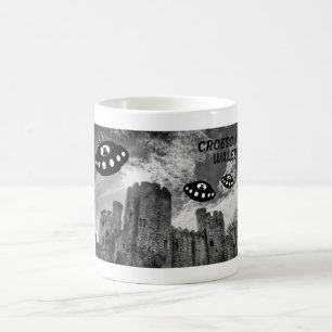 Willkommen in Wales mit einem außerirdischen Besuc Kaffeetasse